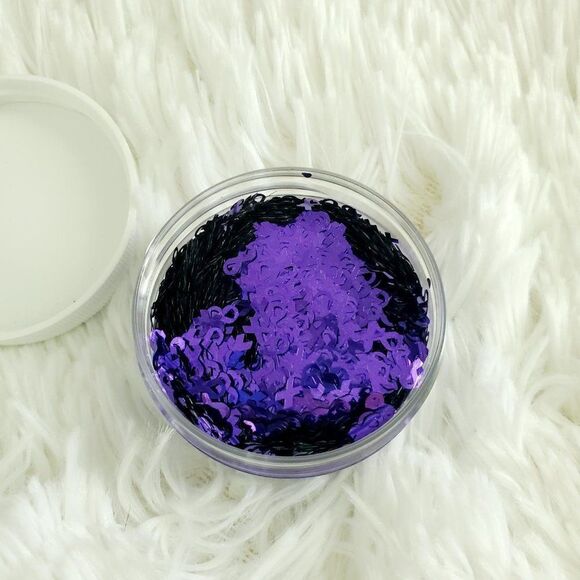 Purple Awareness Ribbon Bear Keychain - Picture 9 of 10